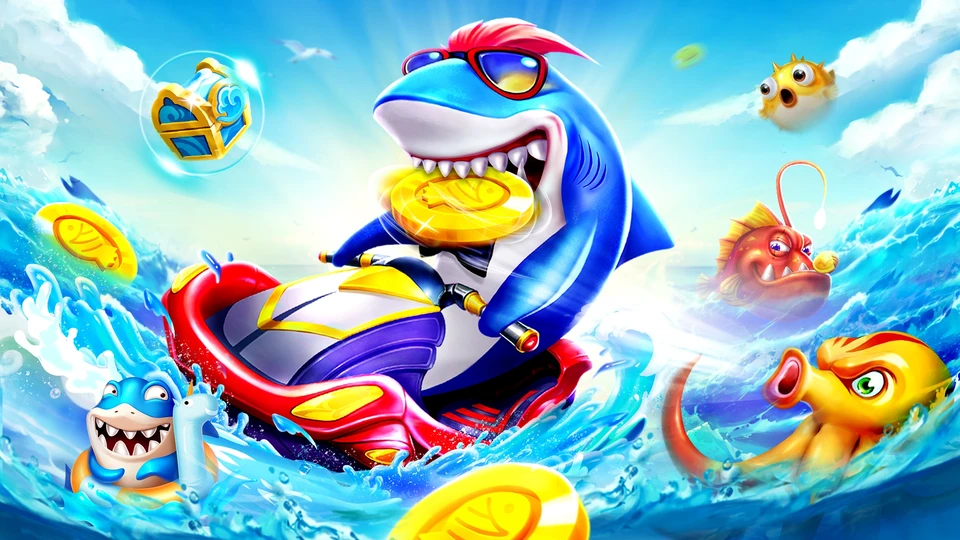 Giao diện game bắn cá đổi thưởng hiện đại, màu sắc sống động